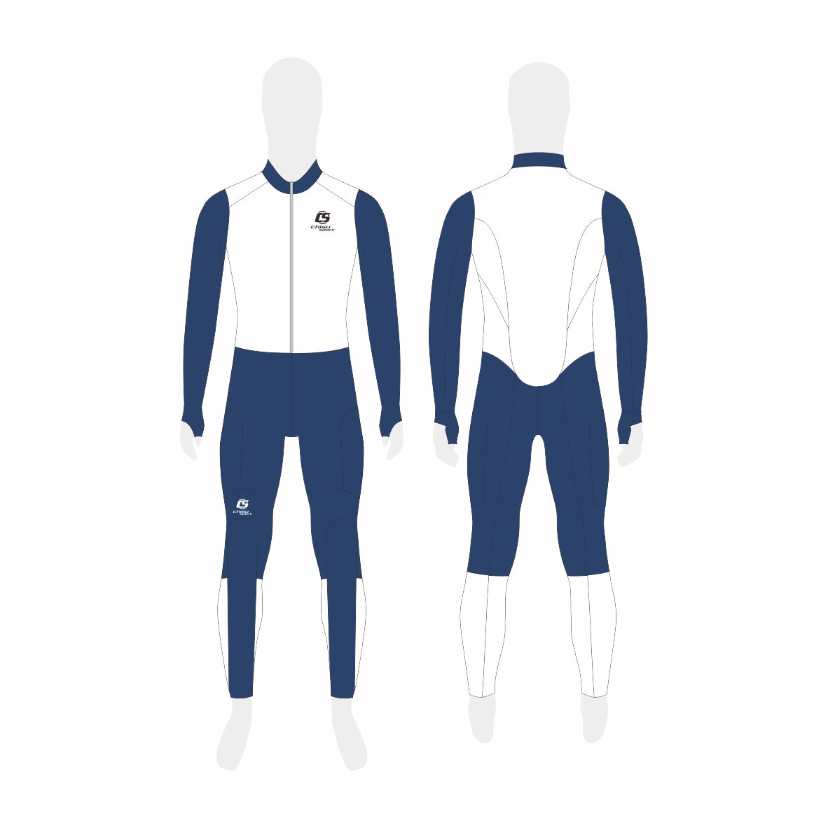 chisusport combinaison de patinage de vitesse sur piste courte personnalisée